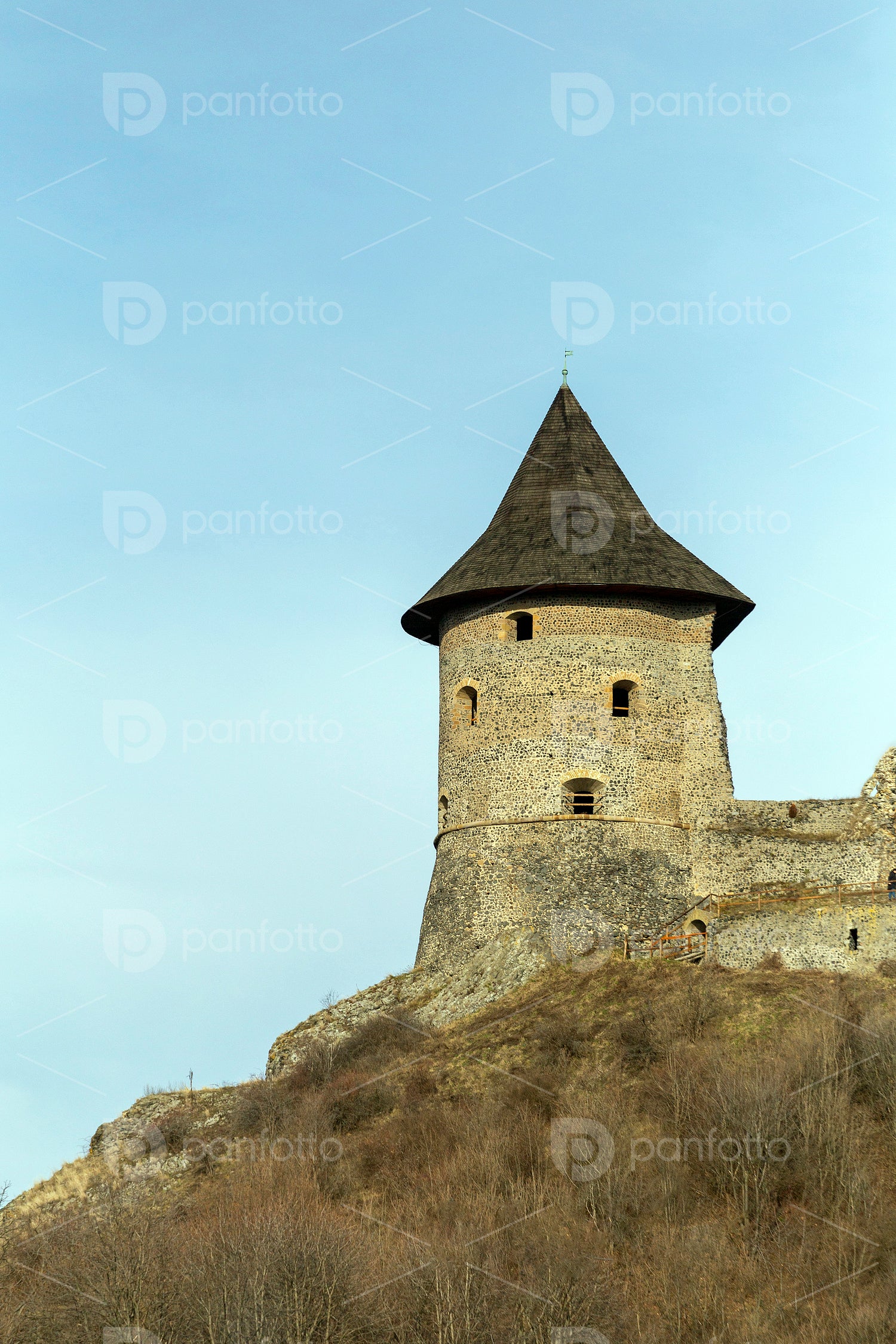 Castle of Somoskő on the border of Hungary and Slovakia