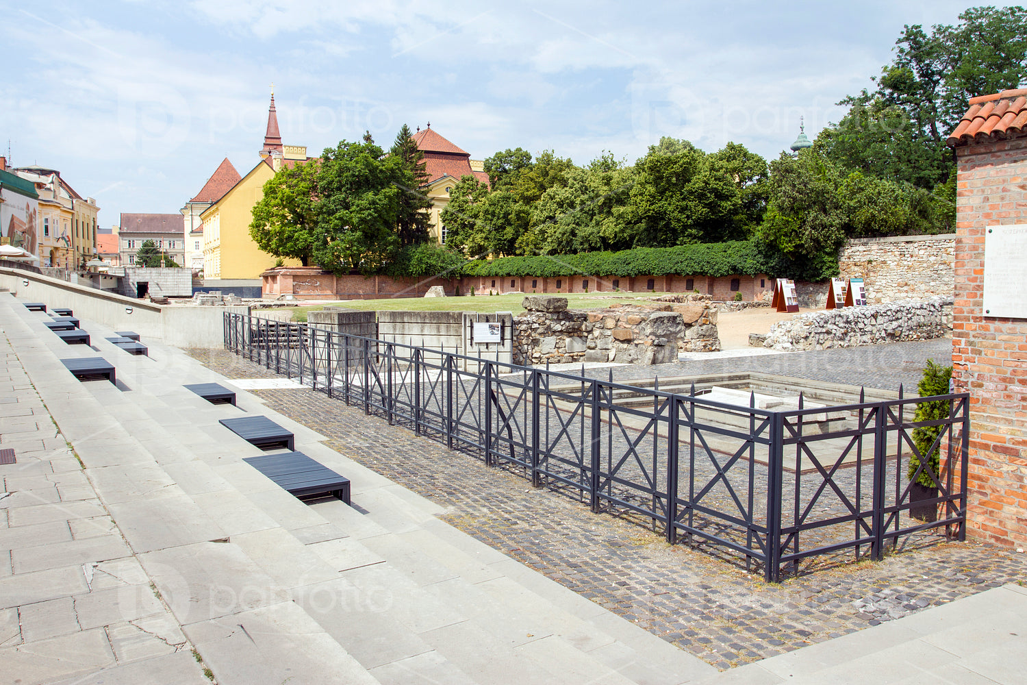 Ruin garden in Szekesfehervar, Hungary