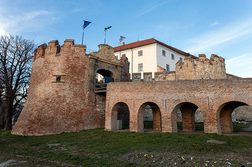 Castle of Siklos on a sunny winter day.