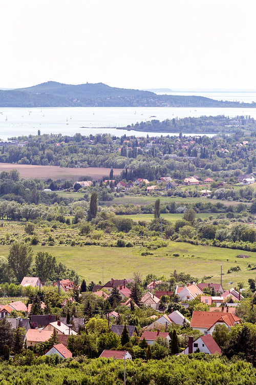 View of the Tihany penisula from the Somlyo mountain