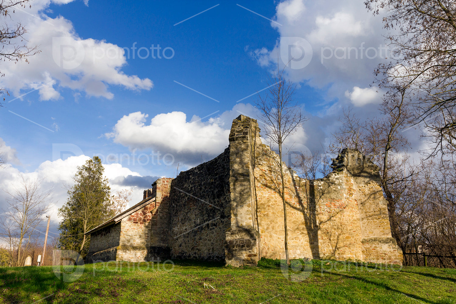 Ruin church in Radpuszta
