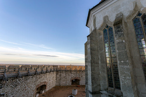 Castle of Siklos on a sunny winter day.