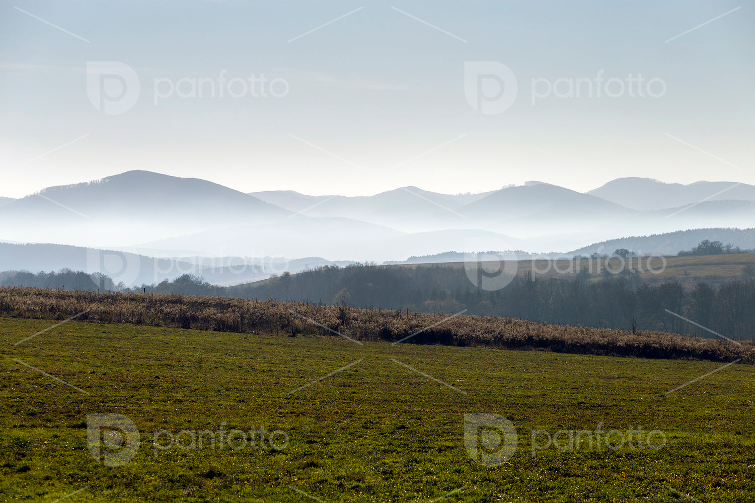 Winter landscape in the Zemplén mountains