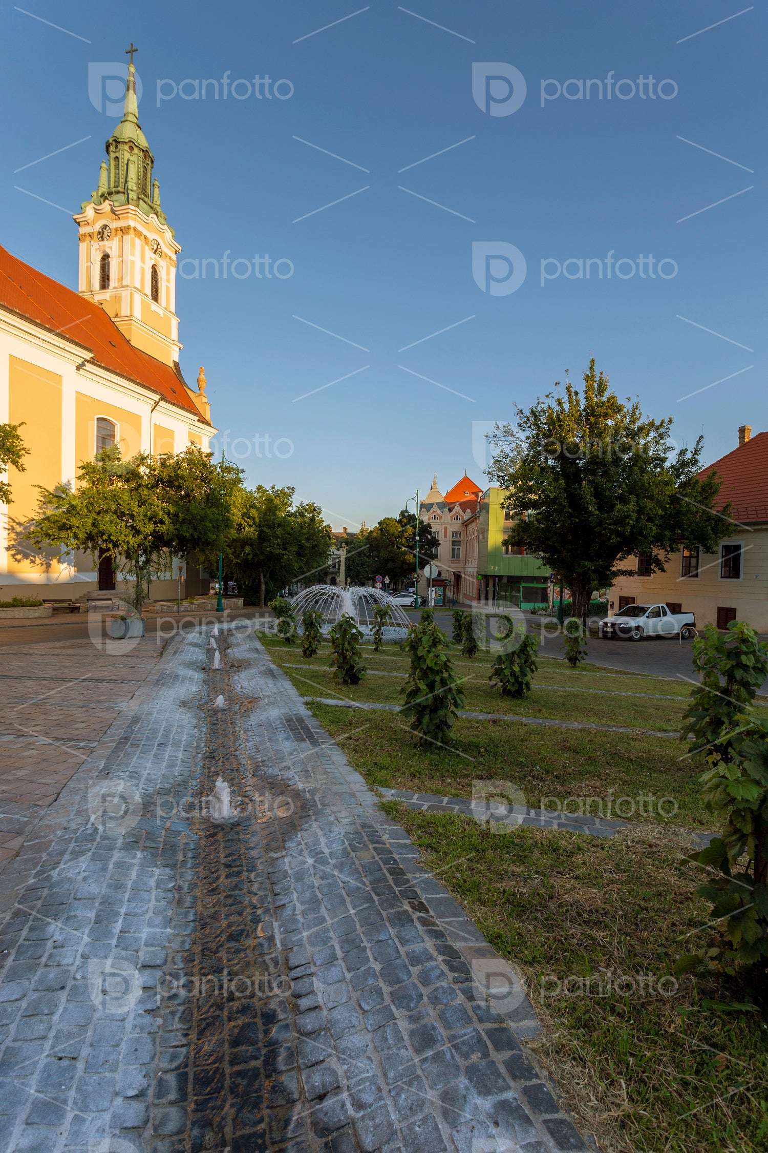 Catholic church in Szekszard, Hungary