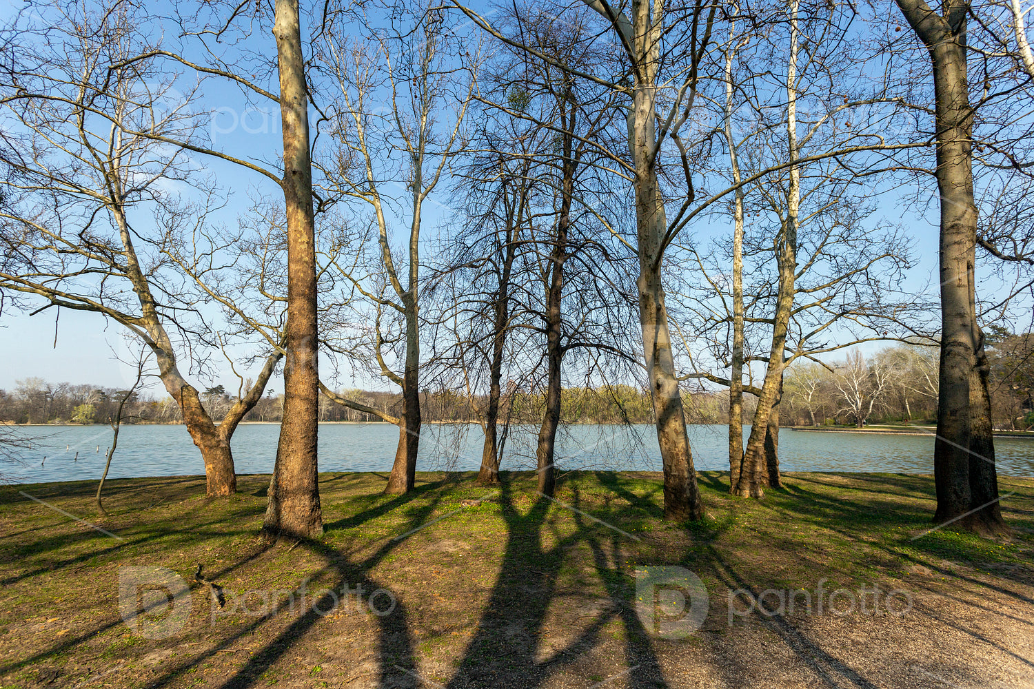 The Cseke lake in Tata, Hungary.