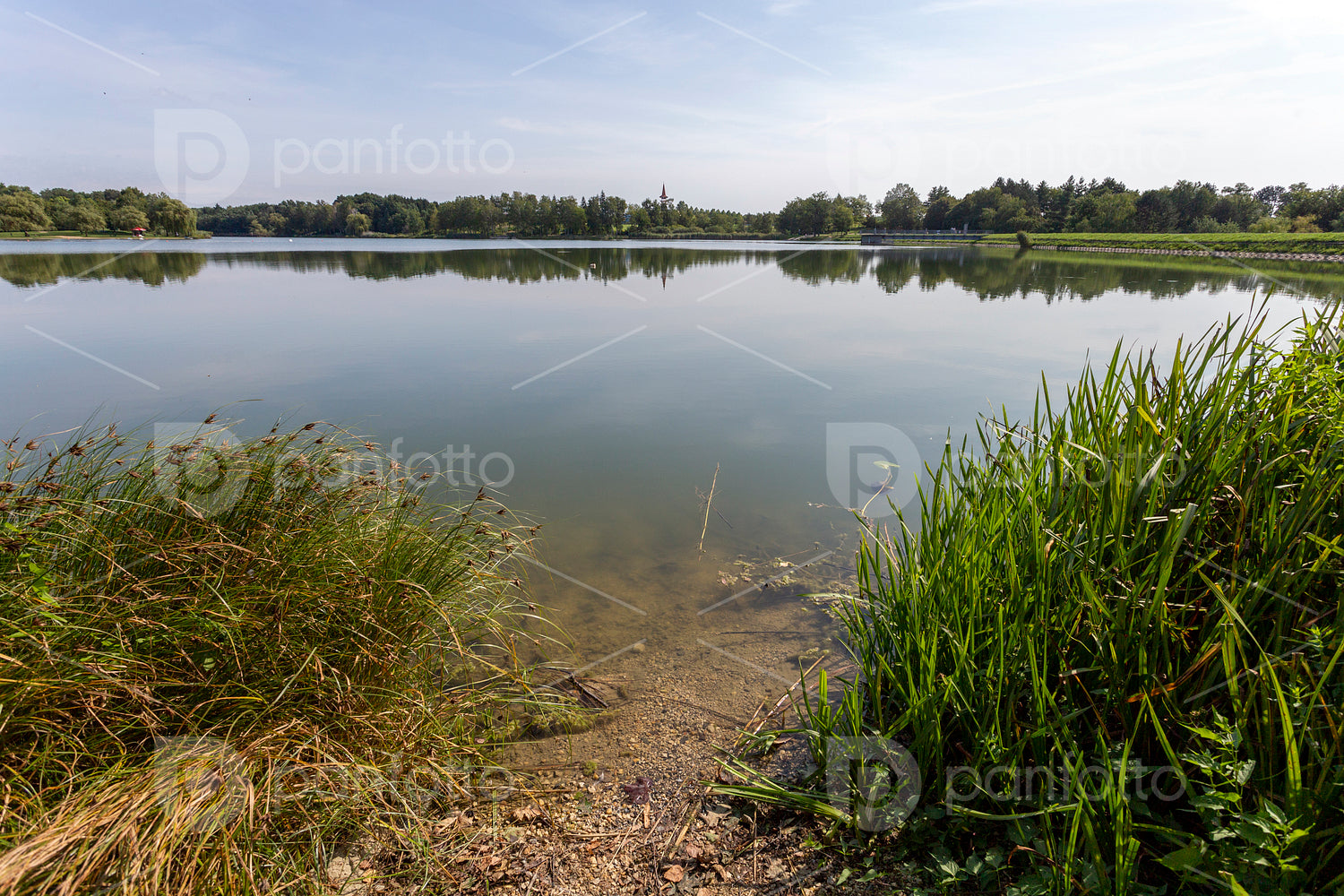 The Gébárti-tó in Zalaegerszeg