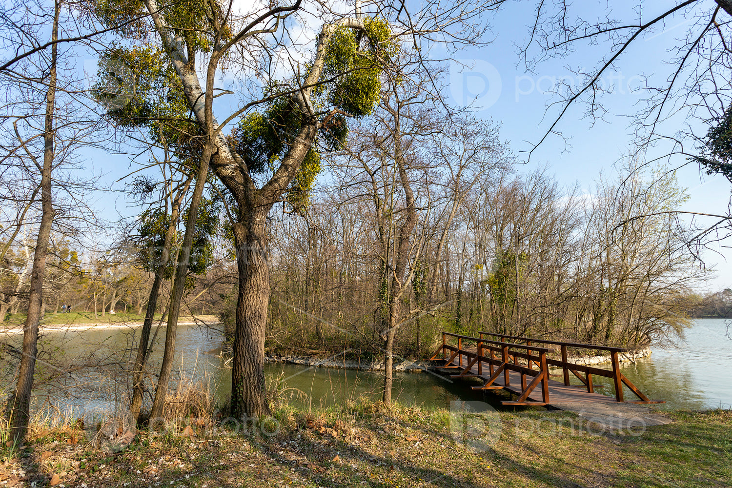 The Cseke lake in Tata, Hungary.