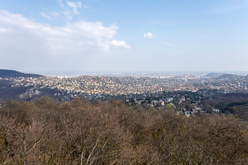 View of Budapest from the Buda hills