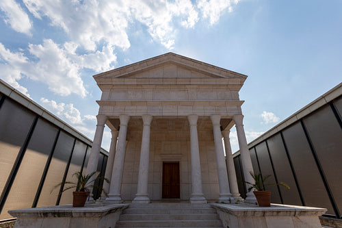 Temple of Isis at the Iseum Savariense museum in Szombathely