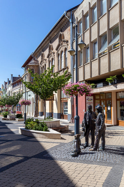 Statue of József Rippl-Rónai and Endre Ady in Kaposvár