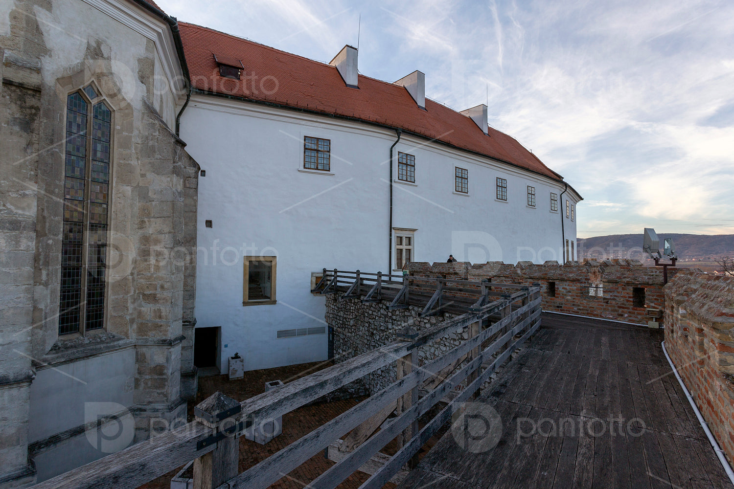 Castle of Siklos on a sunny winter day.