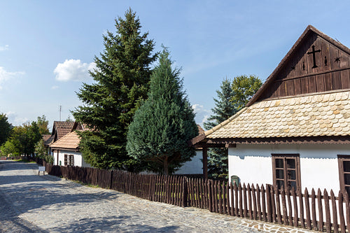 Traditional village house in Hollókő