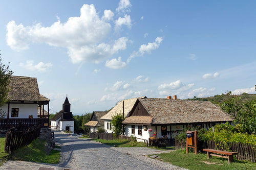 Traditional village house in Hollókő