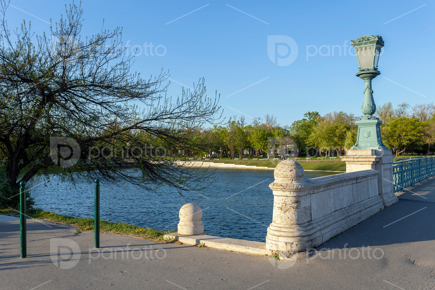 The city park in Budapest, Hungary