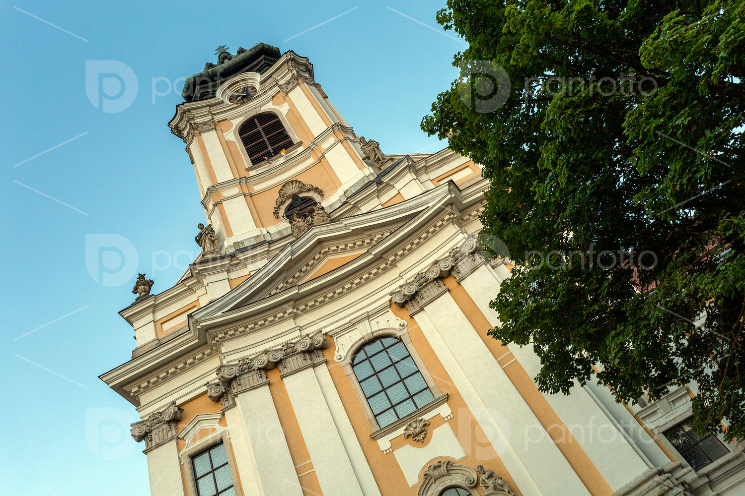 The Baroque abbey church of Szentgotthárd