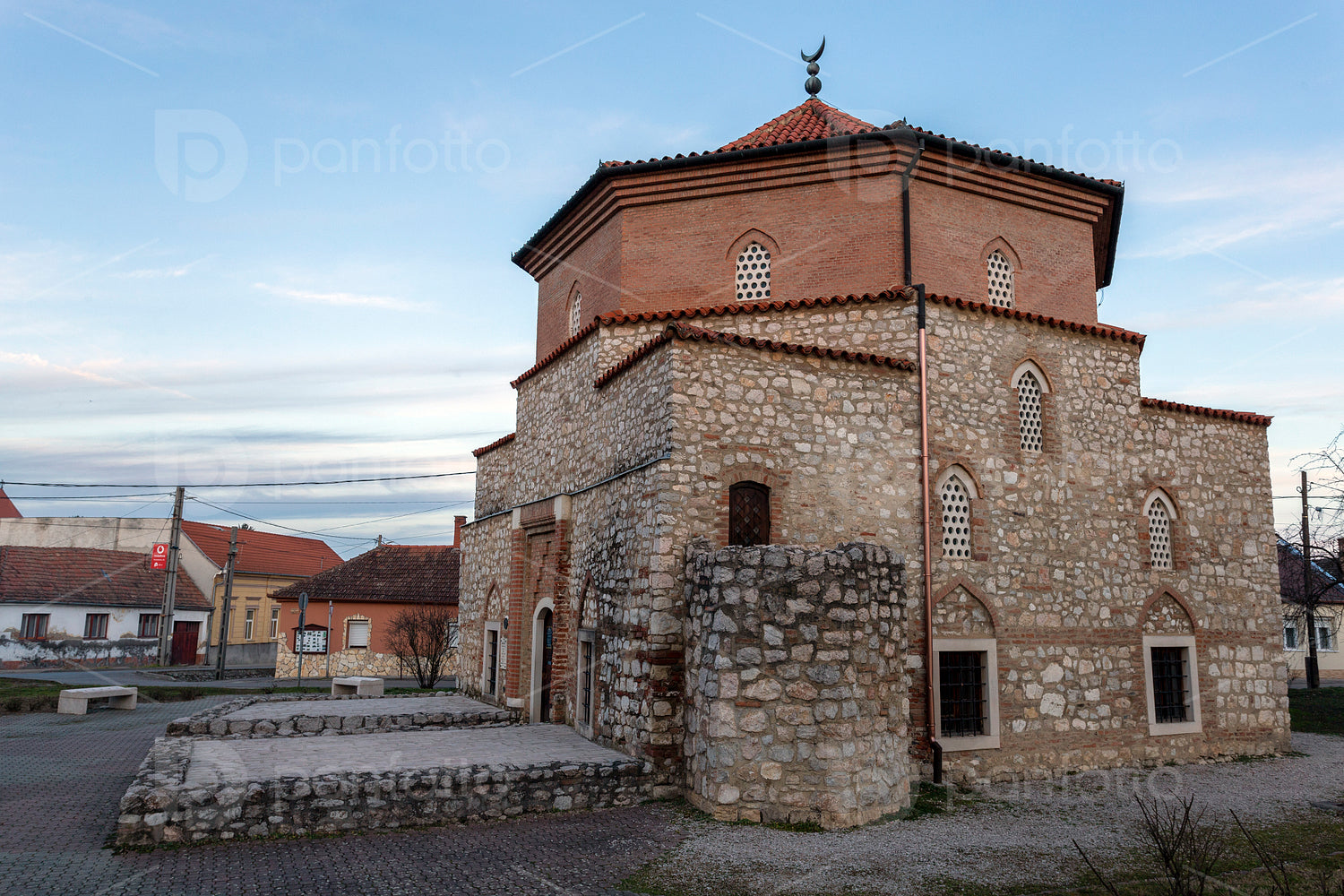 Malkocs Bej Mosque in Siklos, Hungary.