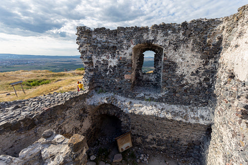 Ruins of the castle of Csobánc