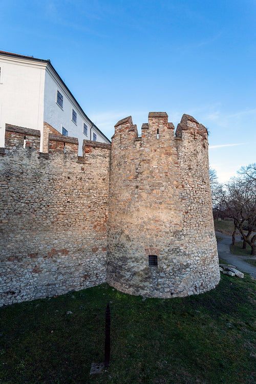 Castle of Siklos on a sunny winter day.
