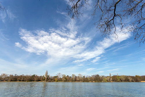 Cseke lake at the English garden in Tata
