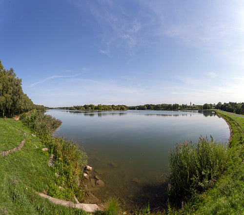 The Gébárti-tó in Zalaegerszeg