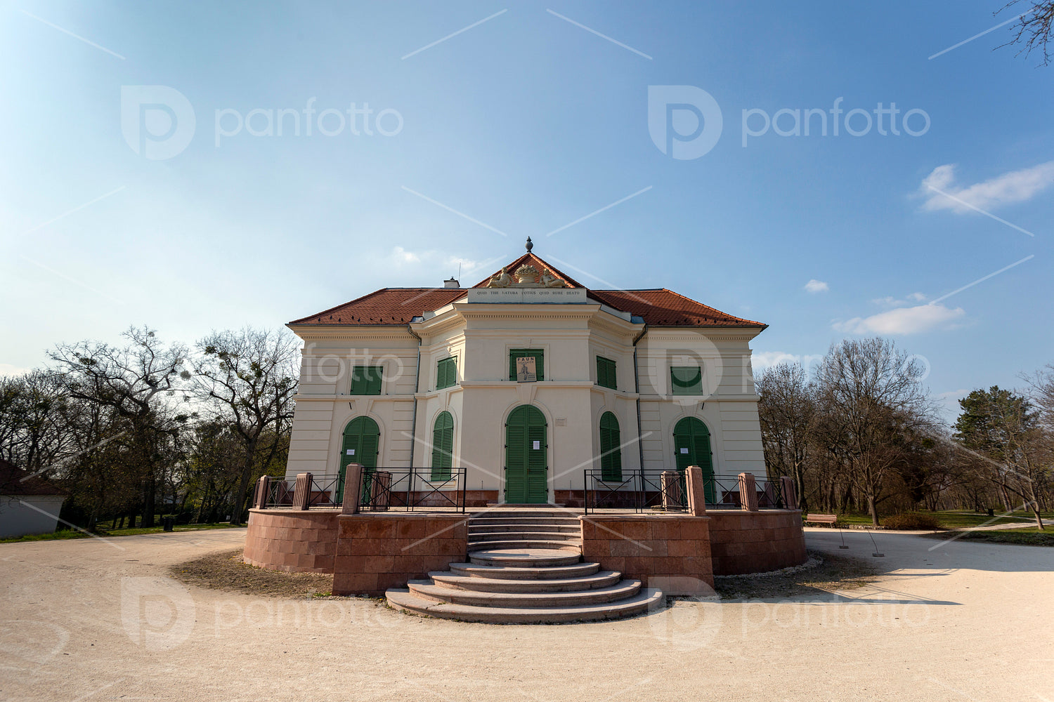 Small palace in the english garden of Tata, Hungary