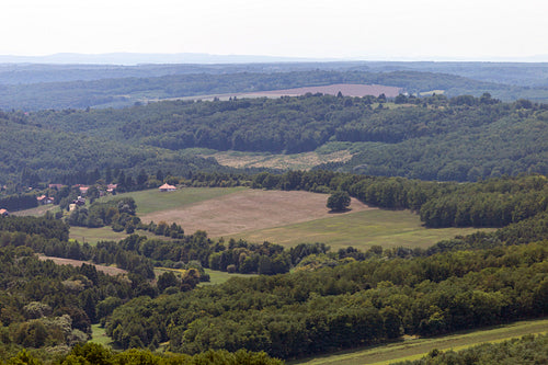 View of the Zala hills from the TV tower