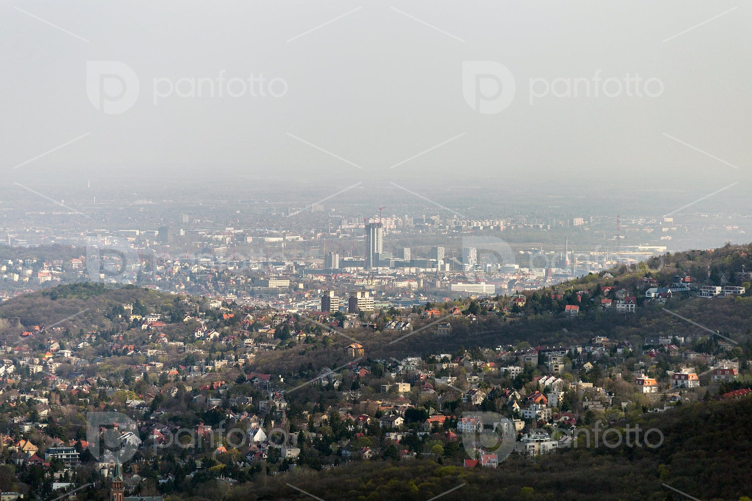 View of Budapest from the Buda hills
