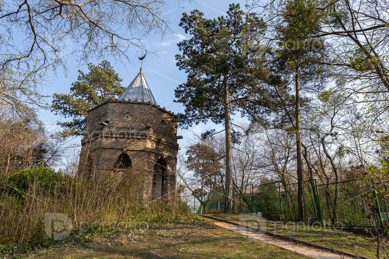 Mosque in the english garden of Tata, Hungary.