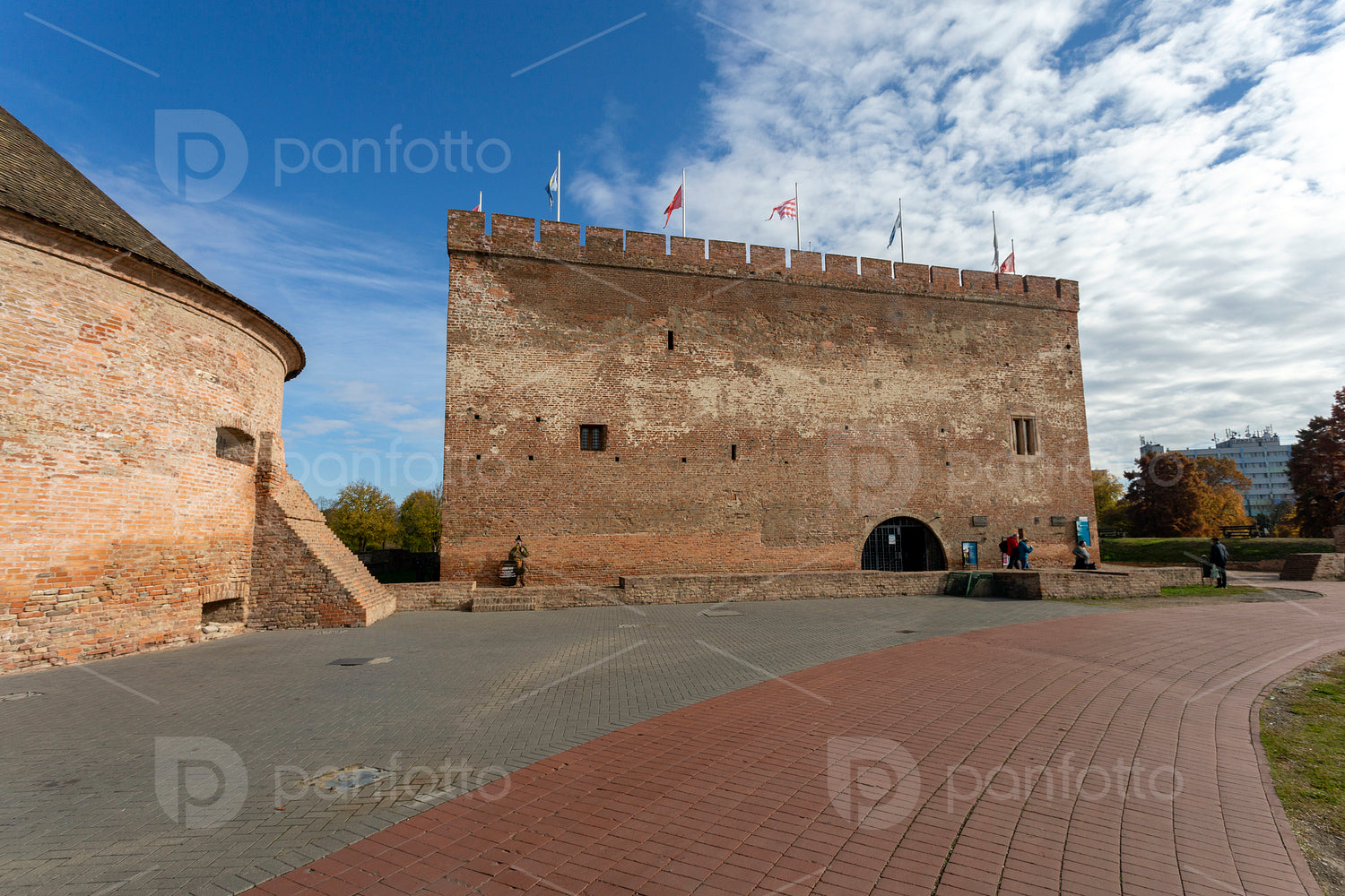 Gyula Castle in Gyula on an autumn day