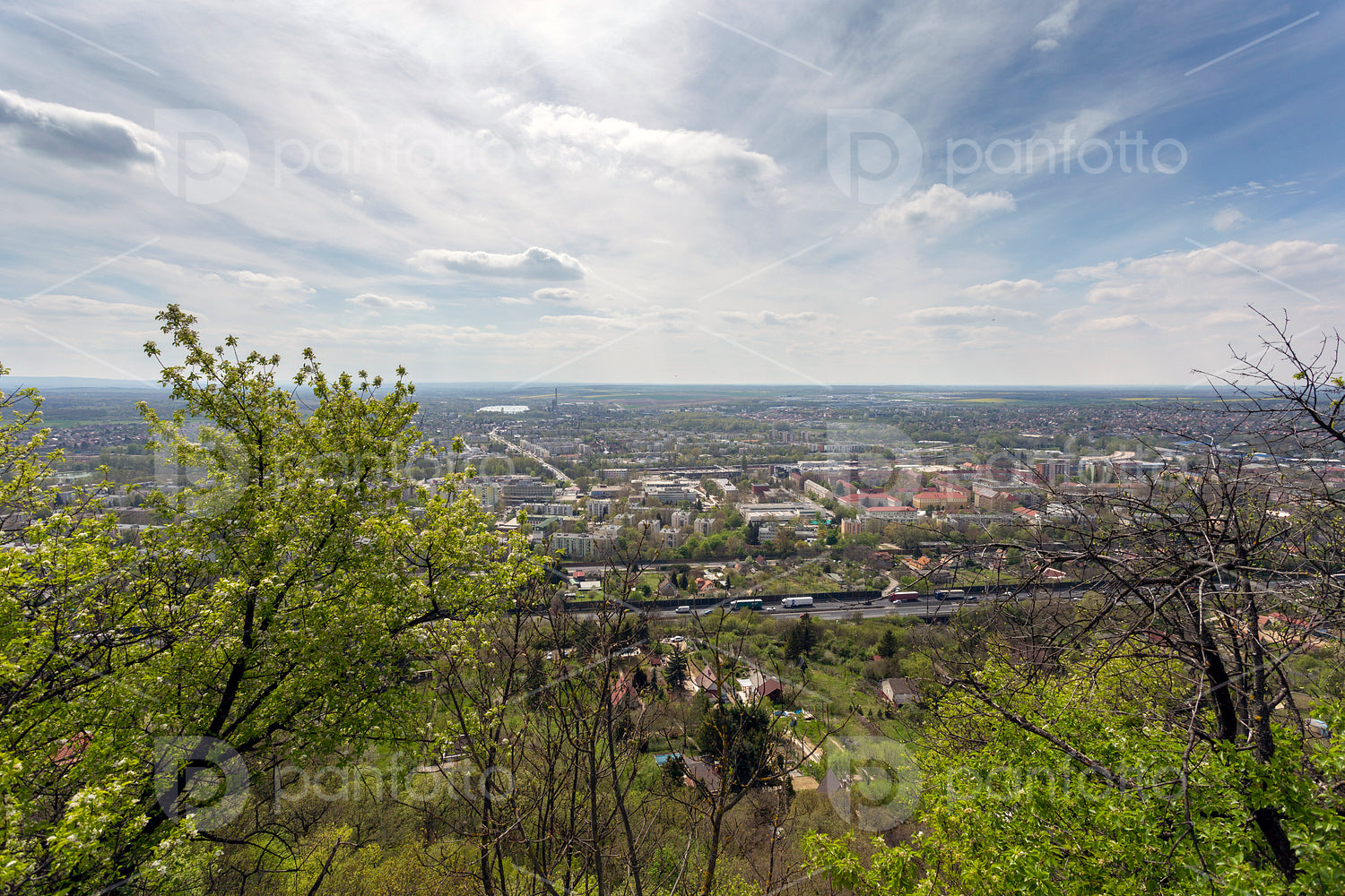 View of Tatabánya from the Szelim cave