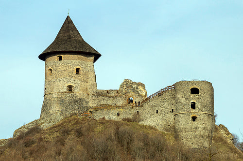 Castle of Somoskő on the border of Hungary and Slovakia