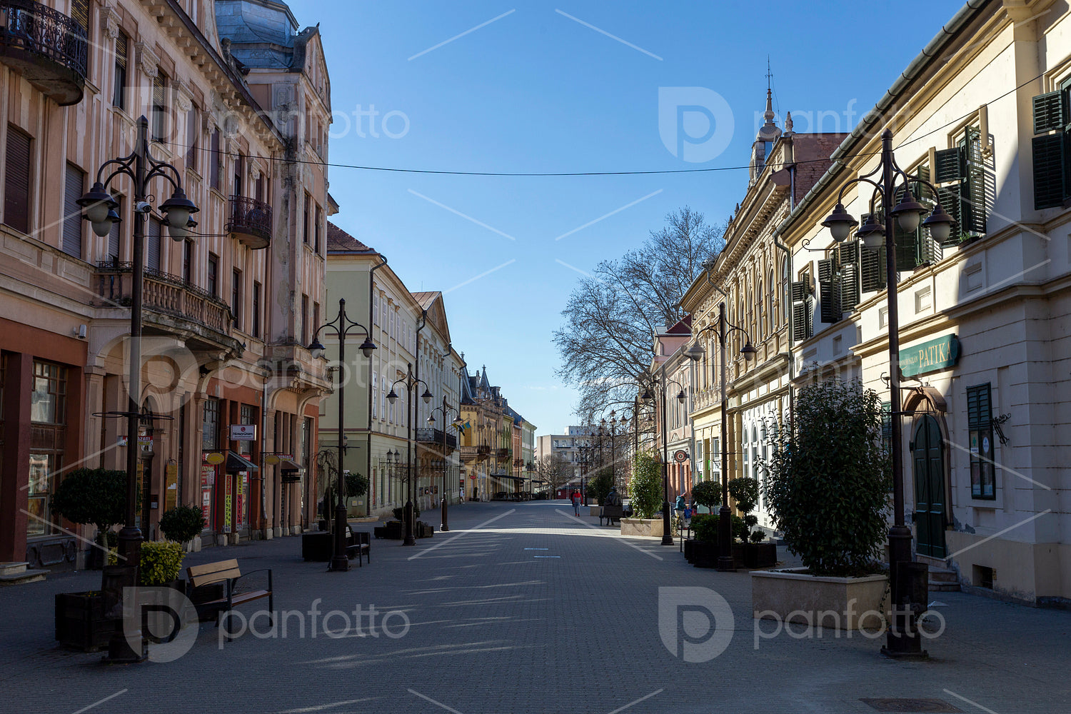 Old street in Kaposvár