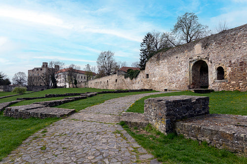 Stone walls of the Castle of Sárospatak