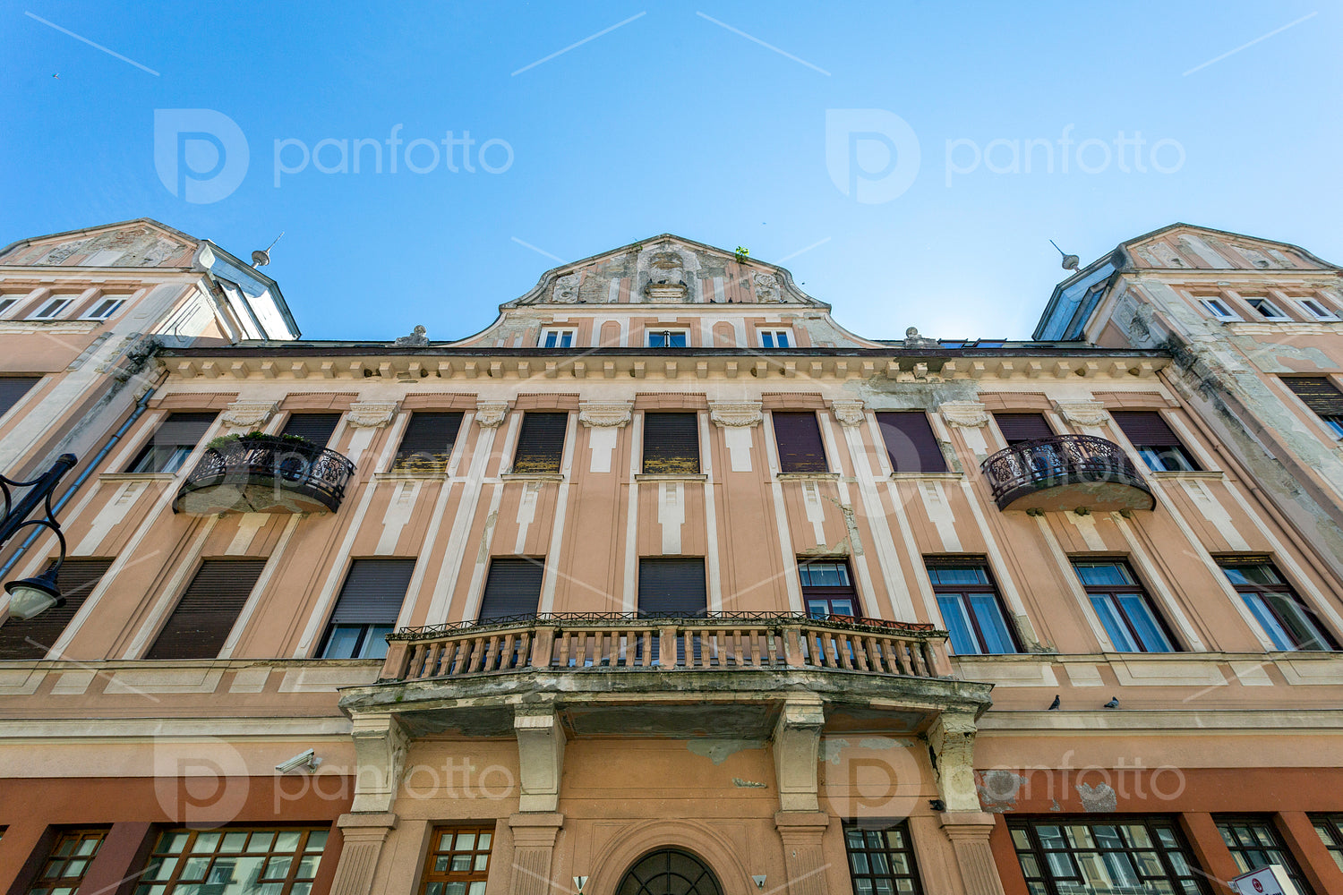 Old facade in Kaposvár