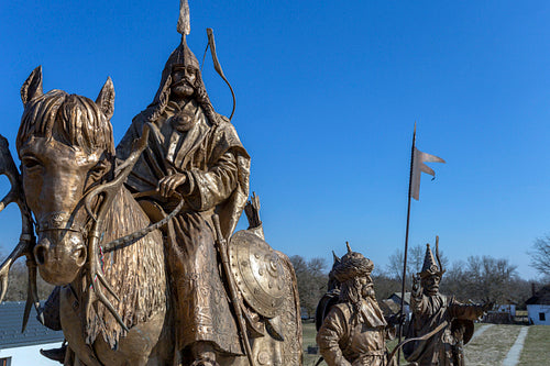 Hét vezér statue in Ópusztaszer