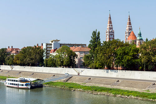 The river Tisza at Szeged