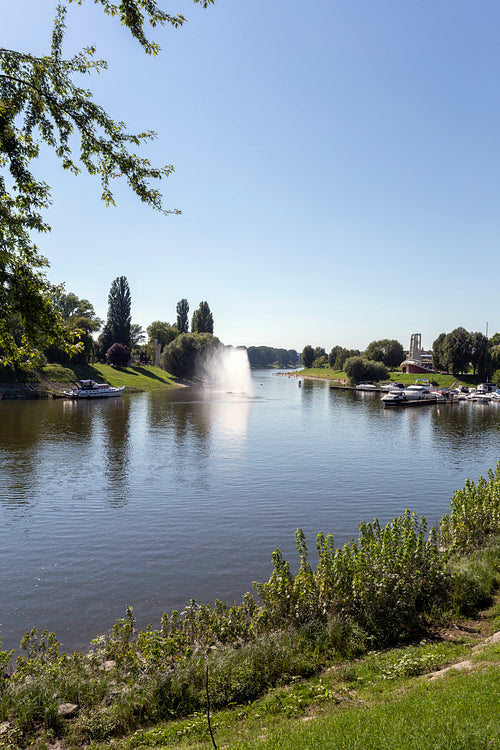 Sugovica riverbank in Baja, Hungary