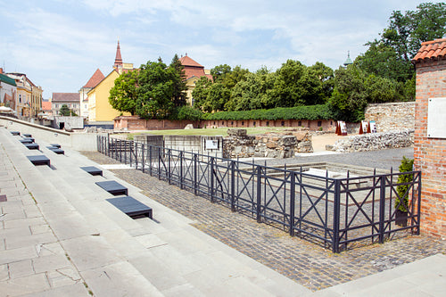 Ruin garden in Szekesfehervar, Hungary