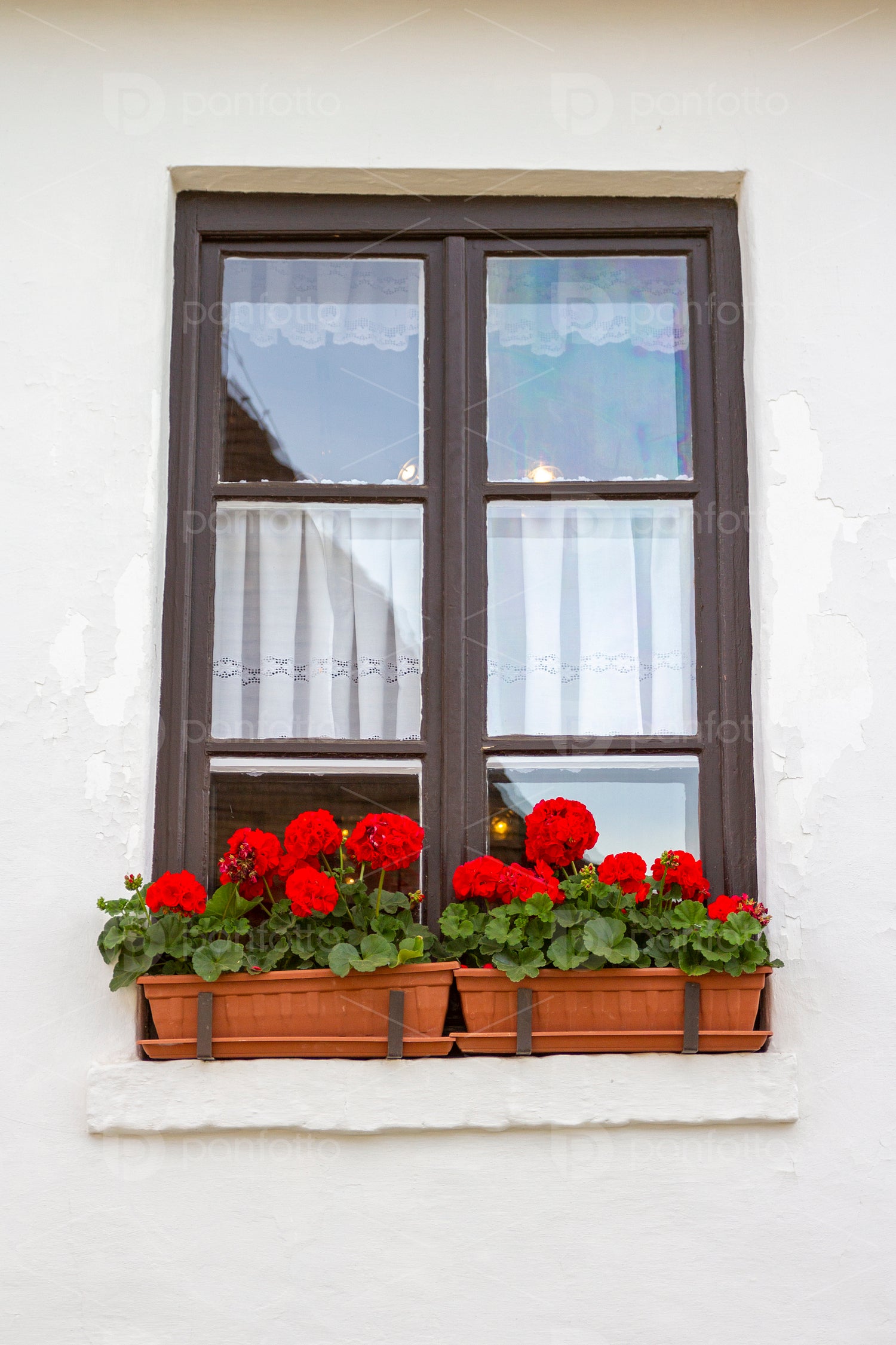 Old house window in the hungarian countryside.