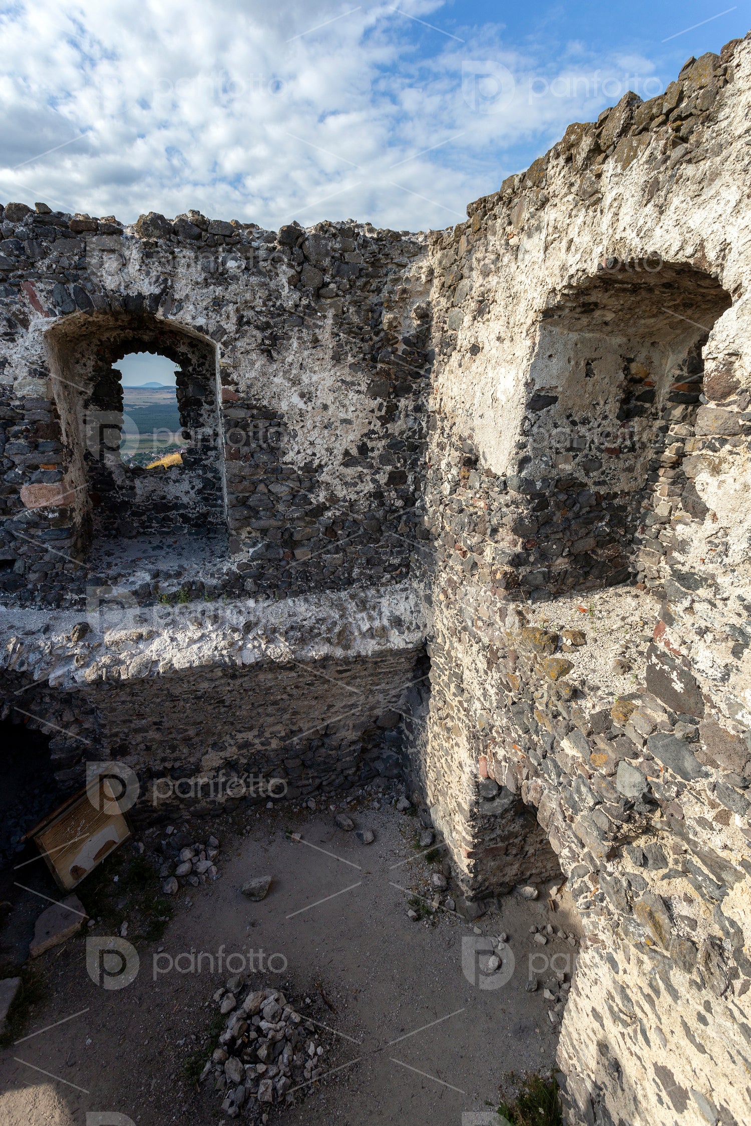 Ruins of the castle of Csobánc