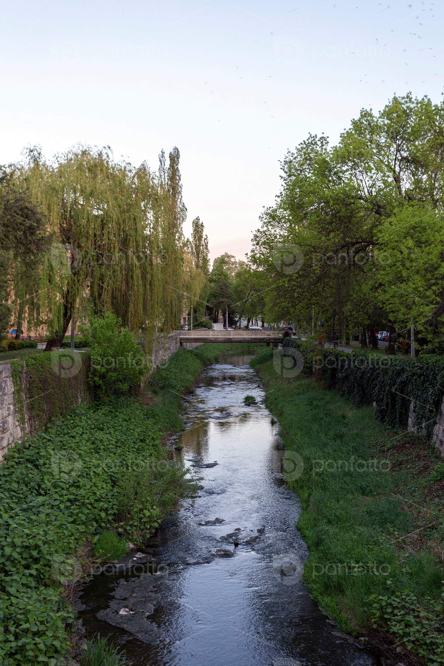 Eger creek in the town of Eger, Hungary