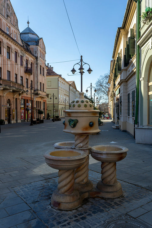 Zsolnay fountain in Kaposvár
