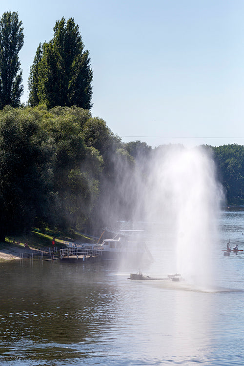 Sugovica riverbank in Baja, Hungary