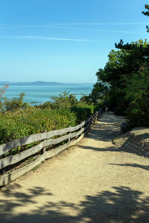 Lake Balaton view from Fonyód, Hungary.
