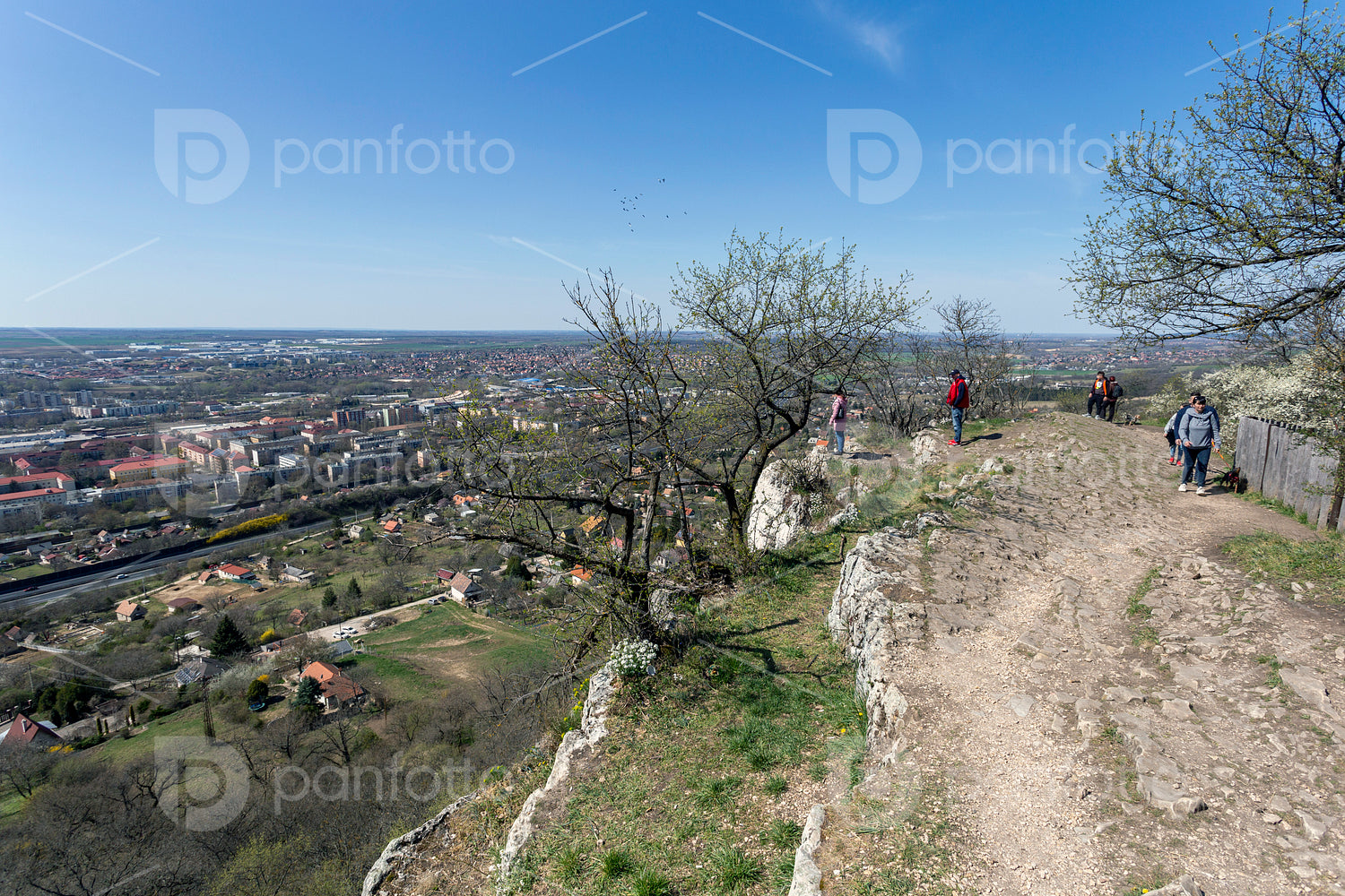 View of Tatabánya from the Szelim cave