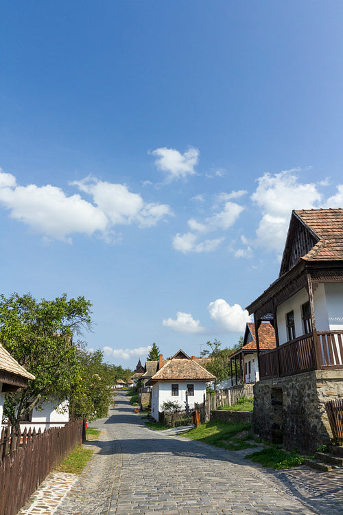 Traditional village house in Hollókő