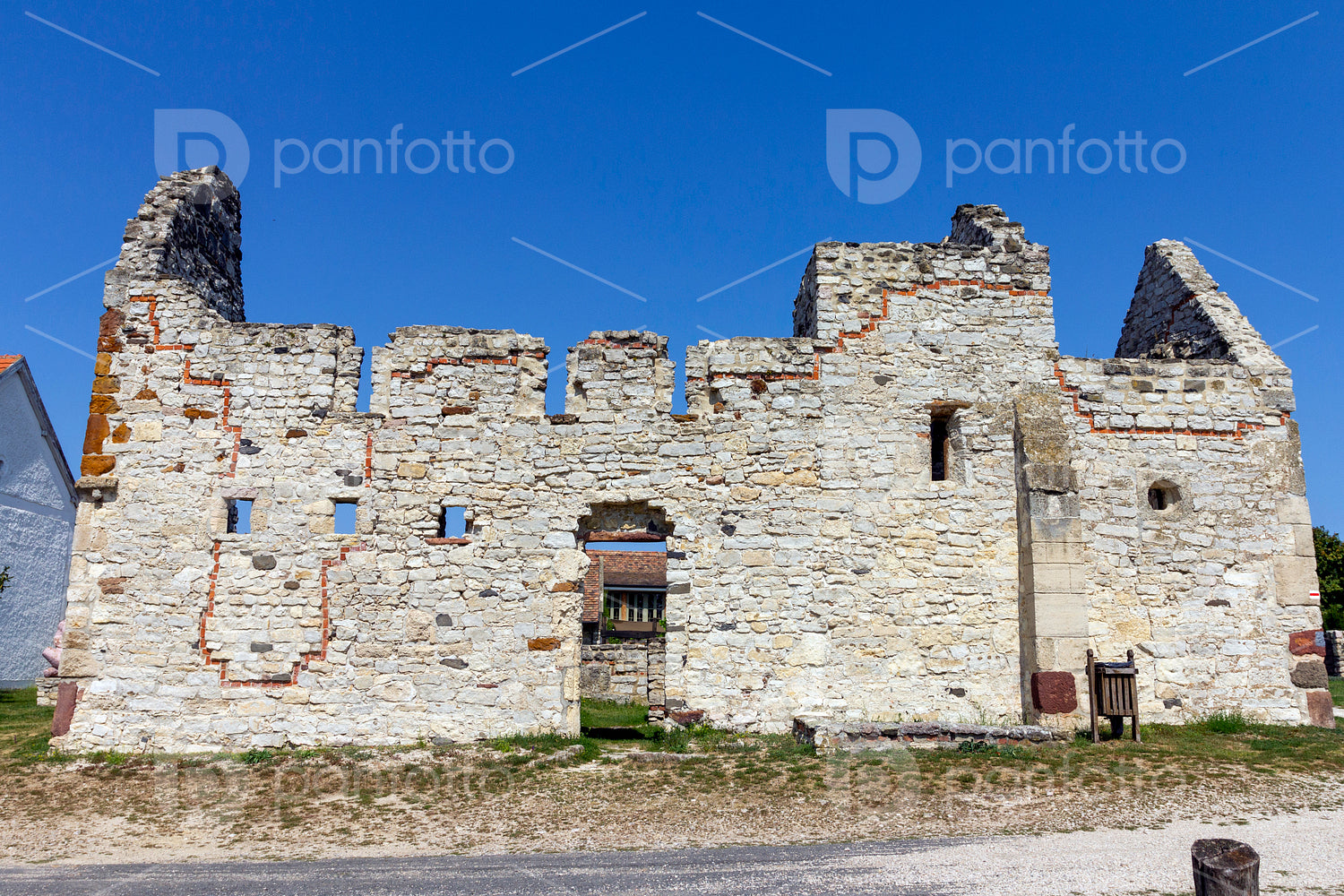 Ruin of a medieval church in Dörgicse