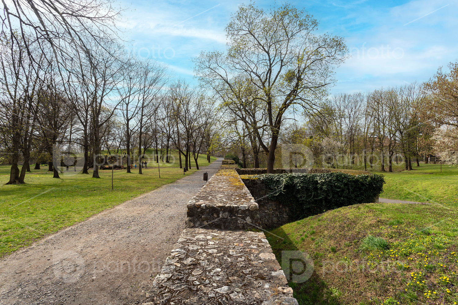 Stone walls of the Castle of Sárospatak