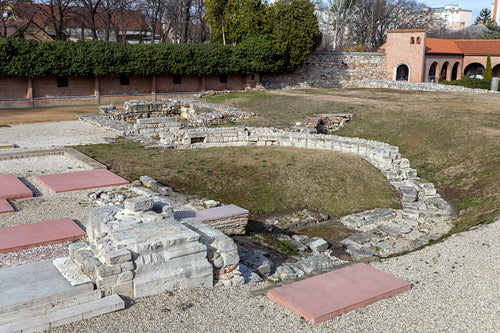"Ruin Garden" Ruins of the medieval church founded by St Stephen