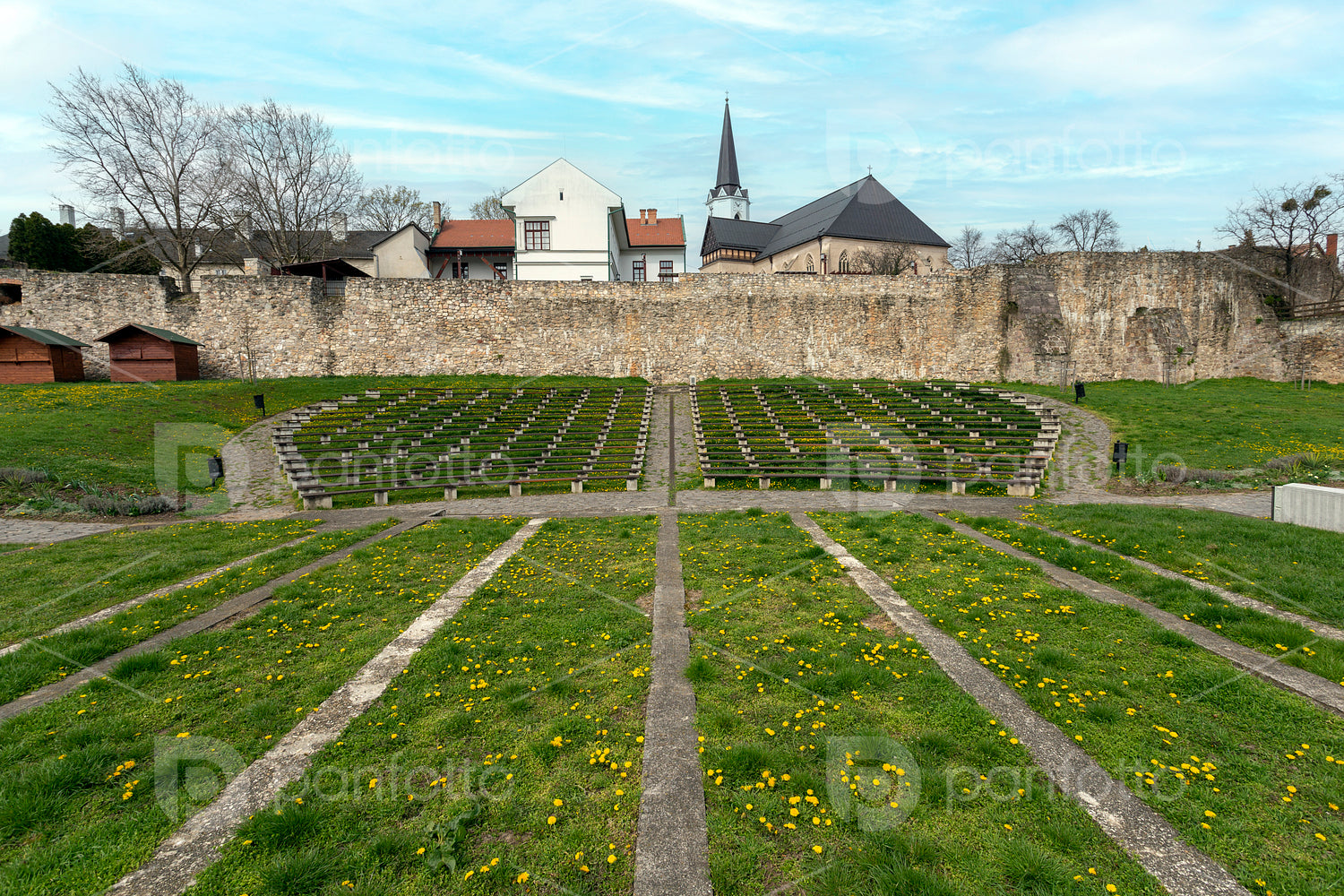 Outdoor theatre at the Castle of Sárospatak